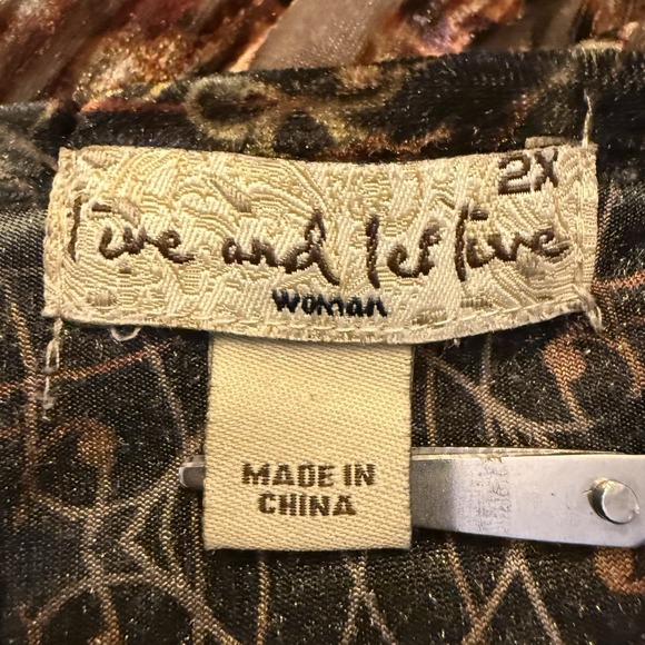 Vintage Velvet Babydoll Top Women's 2XL Y2K Whimsigoth Dark Romantic Beaded Trim - Picture 6 of 8